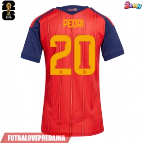 Lacne Ženy Futbalové dres Španielsko Pedri Gonzalez #20 MS 2026 Krátky Rukáv - Domáci